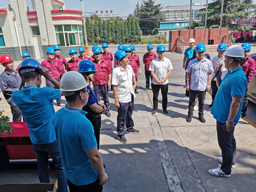河南恒星液壓有限公司組織管理層到我公司參觀學(xué)習(xí)交流并舉行座談會(huì)