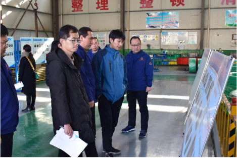 鄭州市生態(tài)環(huán)境局領(lǐng)導(dǎo)和專(zhuān)家到我公司現(xiàn)場(chǎng)驗(yàn)收深度治理工作